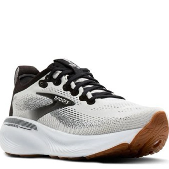 Brooks Adrenaline GTS 25 Men’s Running Shoes White/Black Size 9 Womens 10.5 NEW - Picture 1 of 10